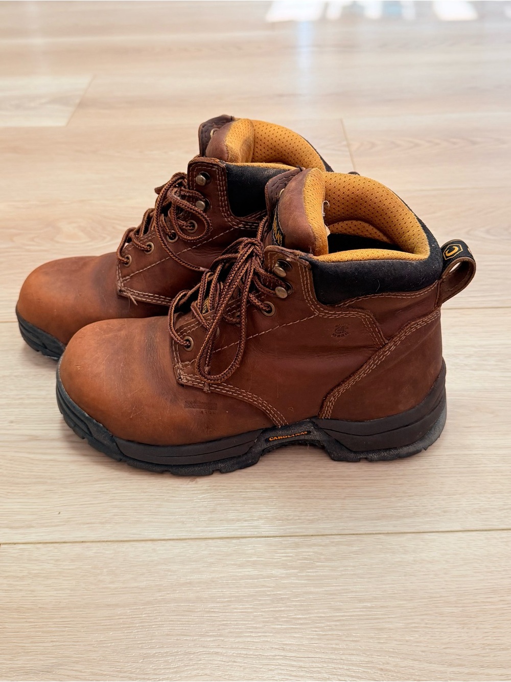 CAROLINA WOMEN'S RALEIGH MET GUARD ALUMINUM TOE WORK BOOT SIZE 8.5 - Picture 3 of 15